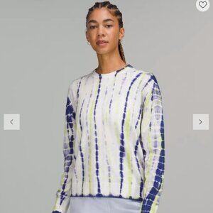 Lululemon Tie Dye Crewneck Sweater Bohemian Athleisure Gorpcore Lightweight Sz 6